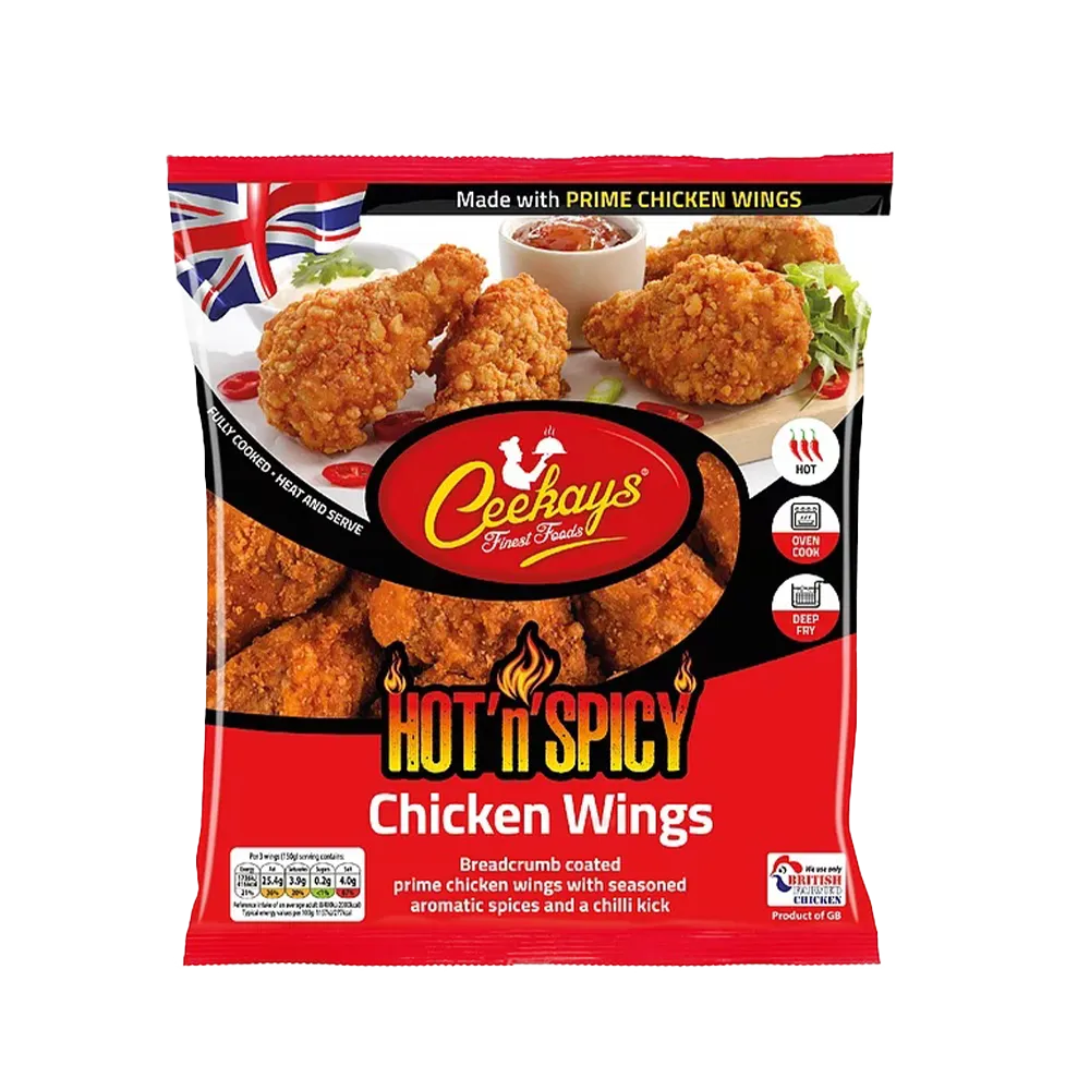 CEEKAYS Hot N Spicy Breaded Wings 600g (Frozen)