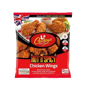 CEEKAYS Hot N Spicy Breaded Wings 600g (Frozen)