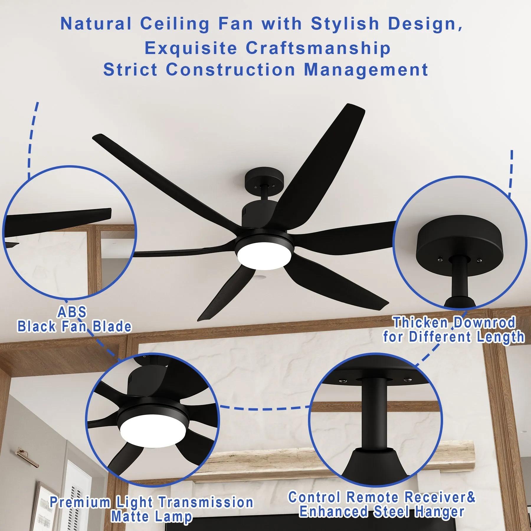 Ceiling Fan with LED Lights