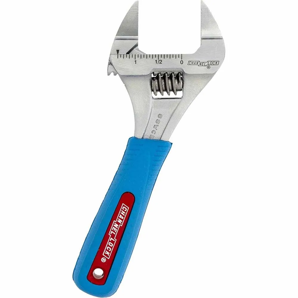 Channel Lock 6SWCB 6" Code Blue Wideazz Sliw Jaw Adjustable Wrench