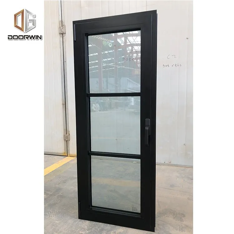 Cheap aluminum tilt & turn window casement with mosquito net fixed panel by Doorwin