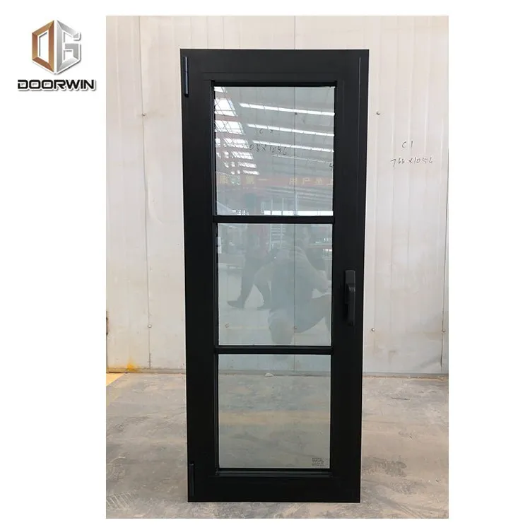 Cheap aluminum tilt & turn window casement with mosquito net fixed panel by Doorwin