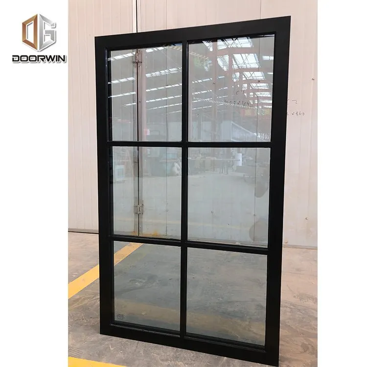 Cheap aluminum tilt & turn window casement with mosquito net fixed panel by Doorwin