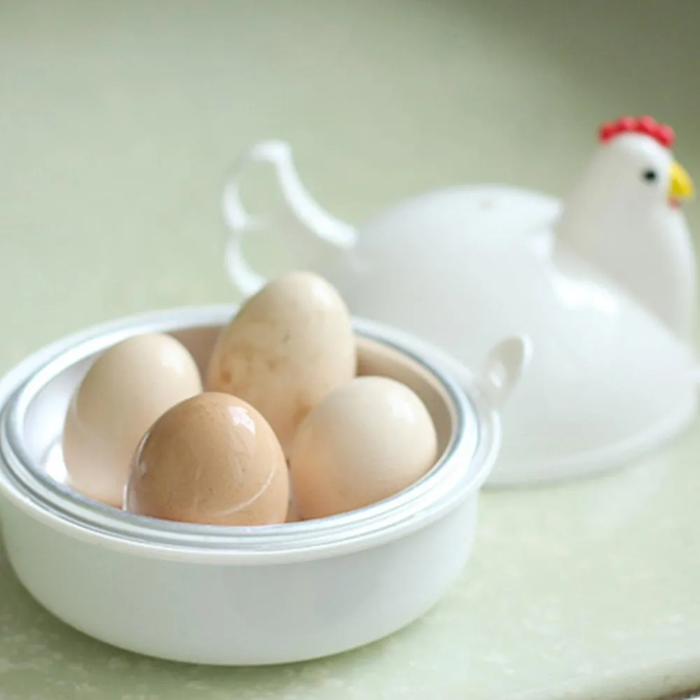 Chicken Shape 4 Eggs Steamer Boiler Kitchen Supplies Cooker Tool