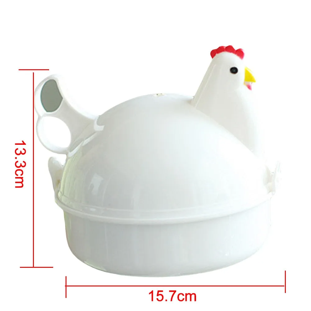 Chicken Shape 4 Eggs Steamer Boiler Kitchen Supplies Cooker Tool