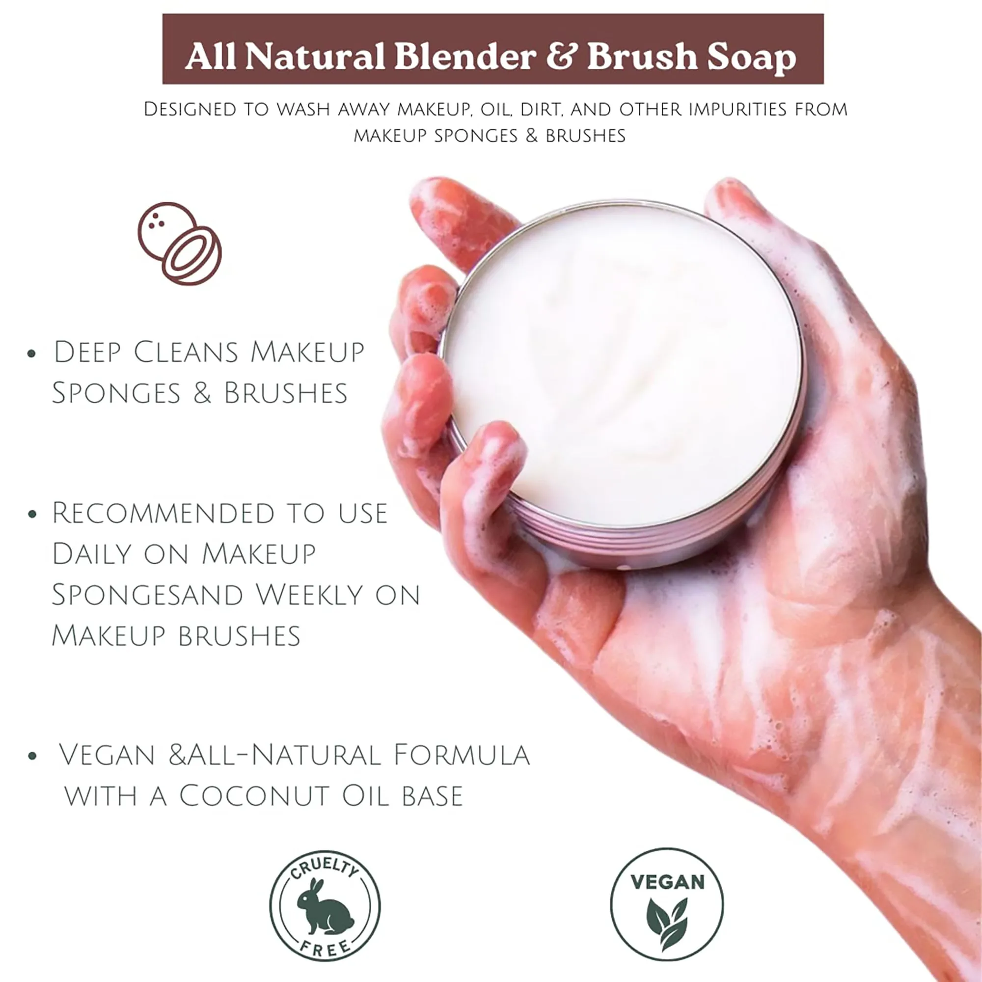 Cinema Secrets All Natural Brush Soap