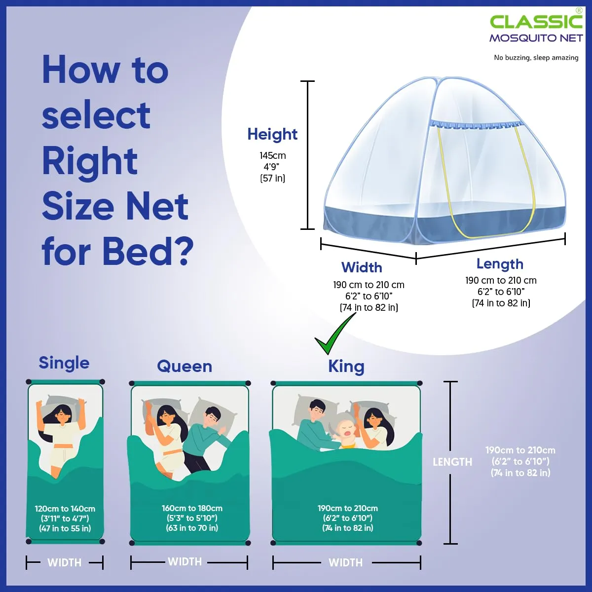 Classic Mosquito Nets for Bed King Size | Polyester Strong Net | Coated Corrosion Resistant Steel Wire - Pink