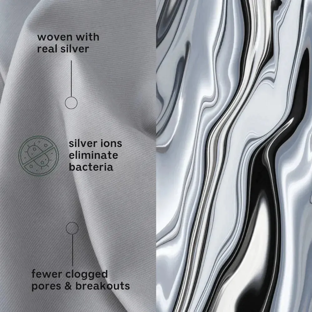 Clean Silver Pillowcase