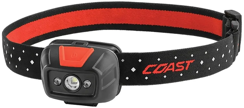 Coast FL19 Head Lamp, AAA Battery, Alkaline Battery, LED Lamp, 330 High, 45 Low Lumens :CD: QUANTITY: 1