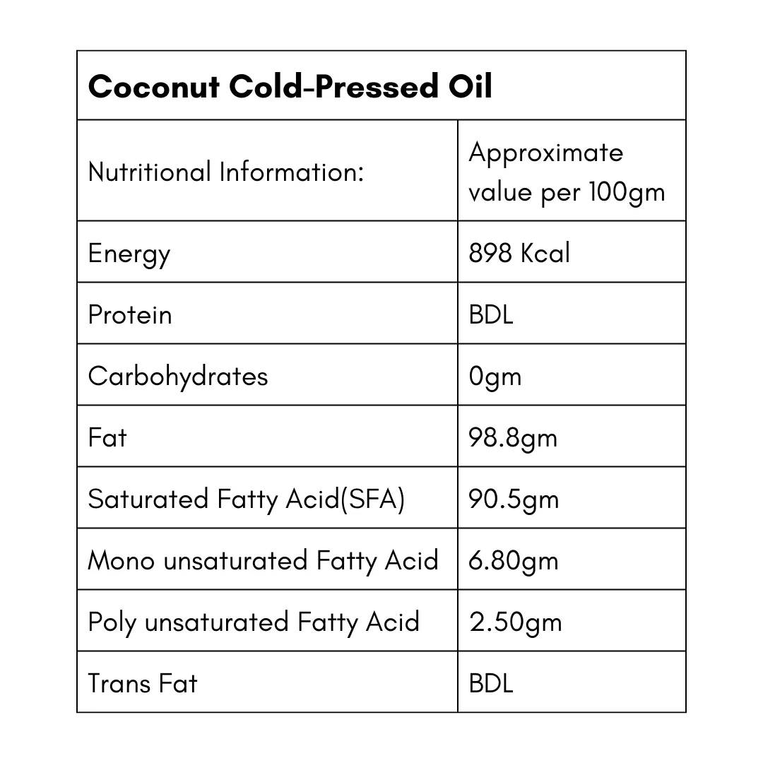 Cold Pressed Coconut Oil