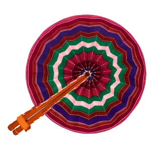 Colorful African Aztec Print Fan- FAN66