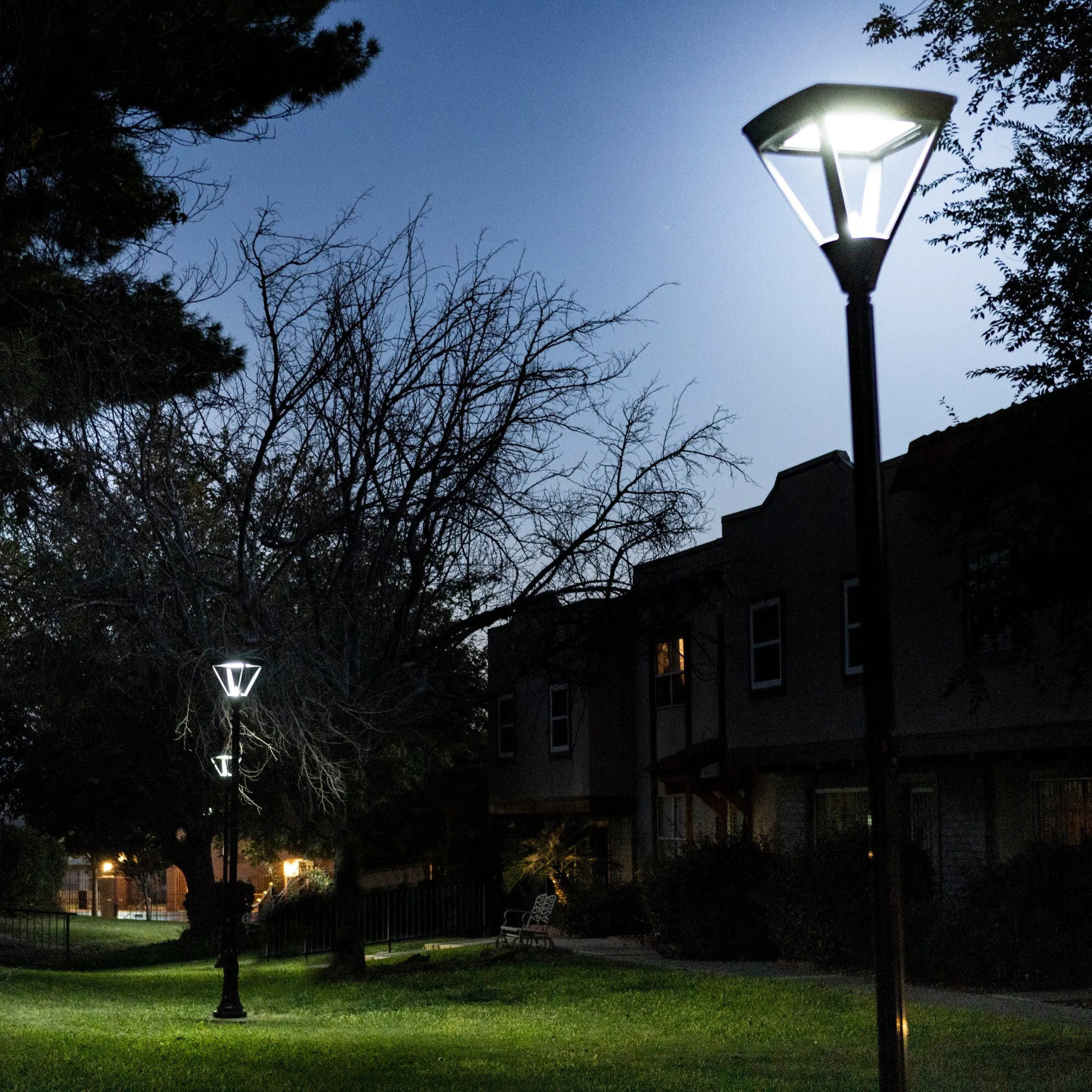 Commercial Grade Solar Pedestrian LED Post Light