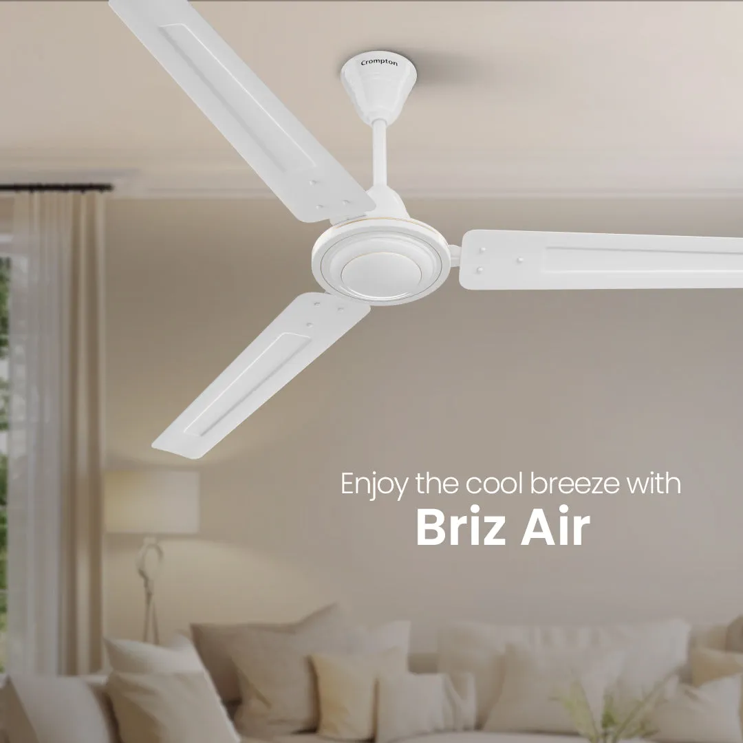 Crompton Surebreeze Brizair| Star Rated Ceiling Fan