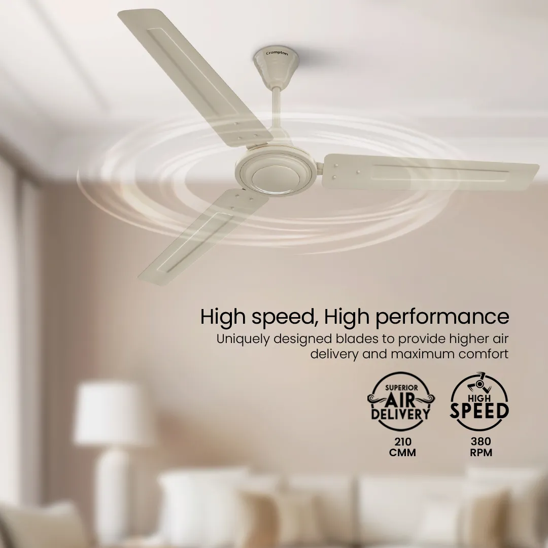 Crompton Surebreeze Brizair| Star Rated Ceiling Fan