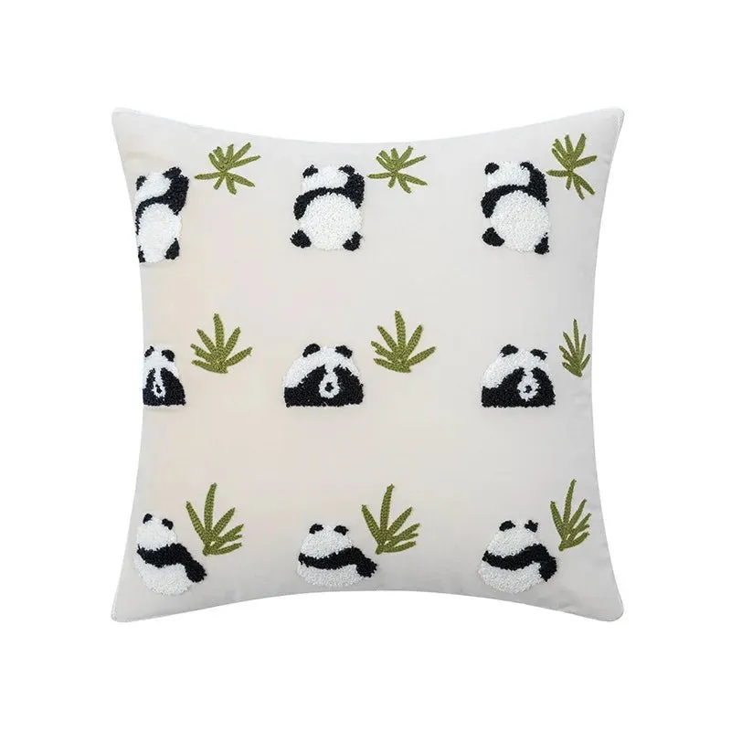 Cute Throw Pillow Cover For Sofa With Nordic Flower Design