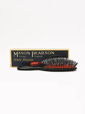 Dark Ruby Pocket Bristle & Nylon Hair Brush