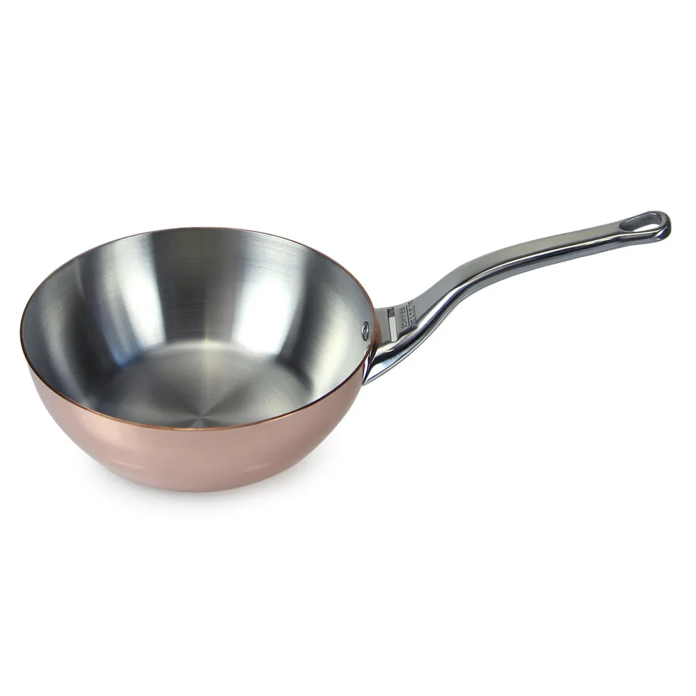 De Buyer Prima Matera Copper Induction Conical Saute Pan