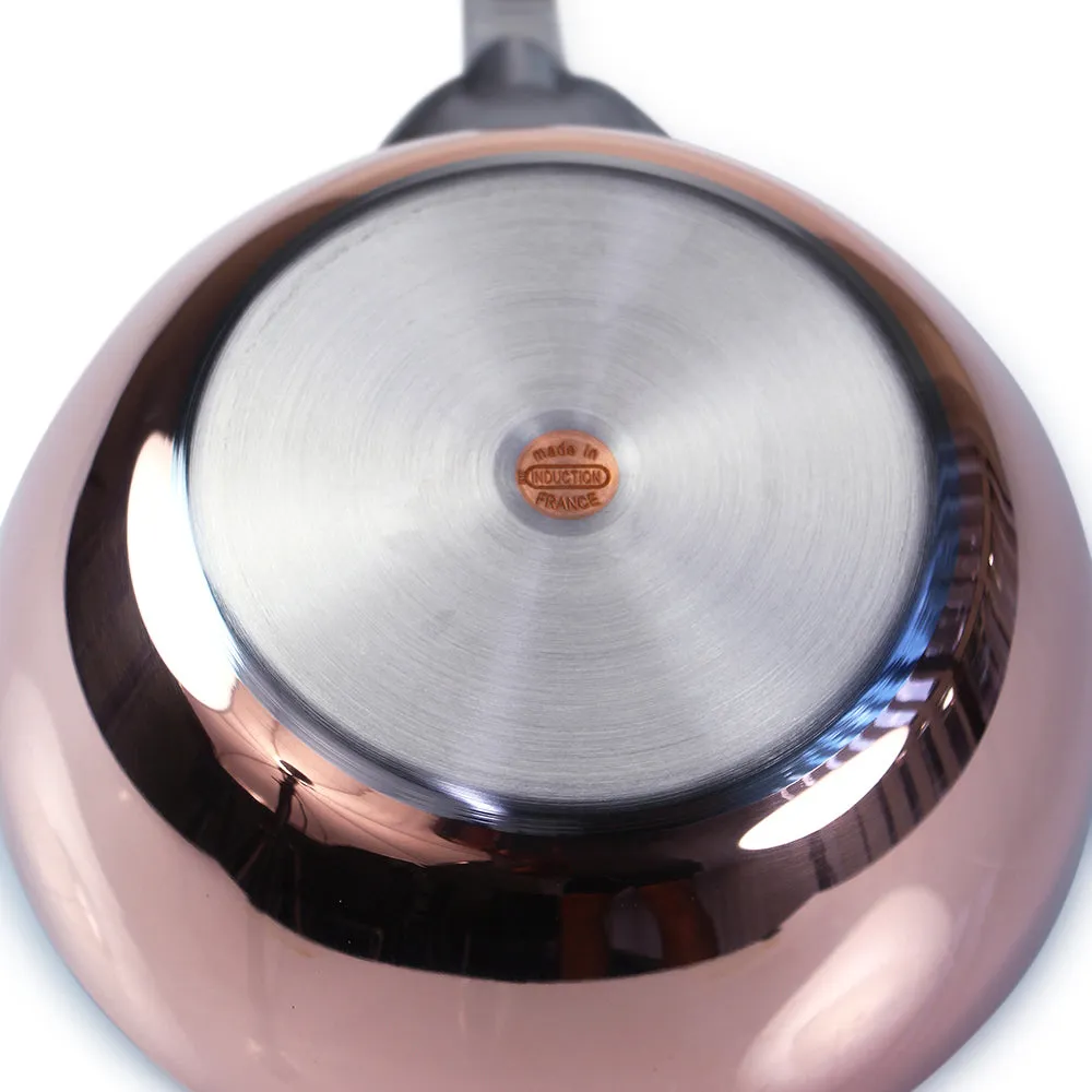 De Buyer Prima Matera Copper Induction Conical Saute Pan