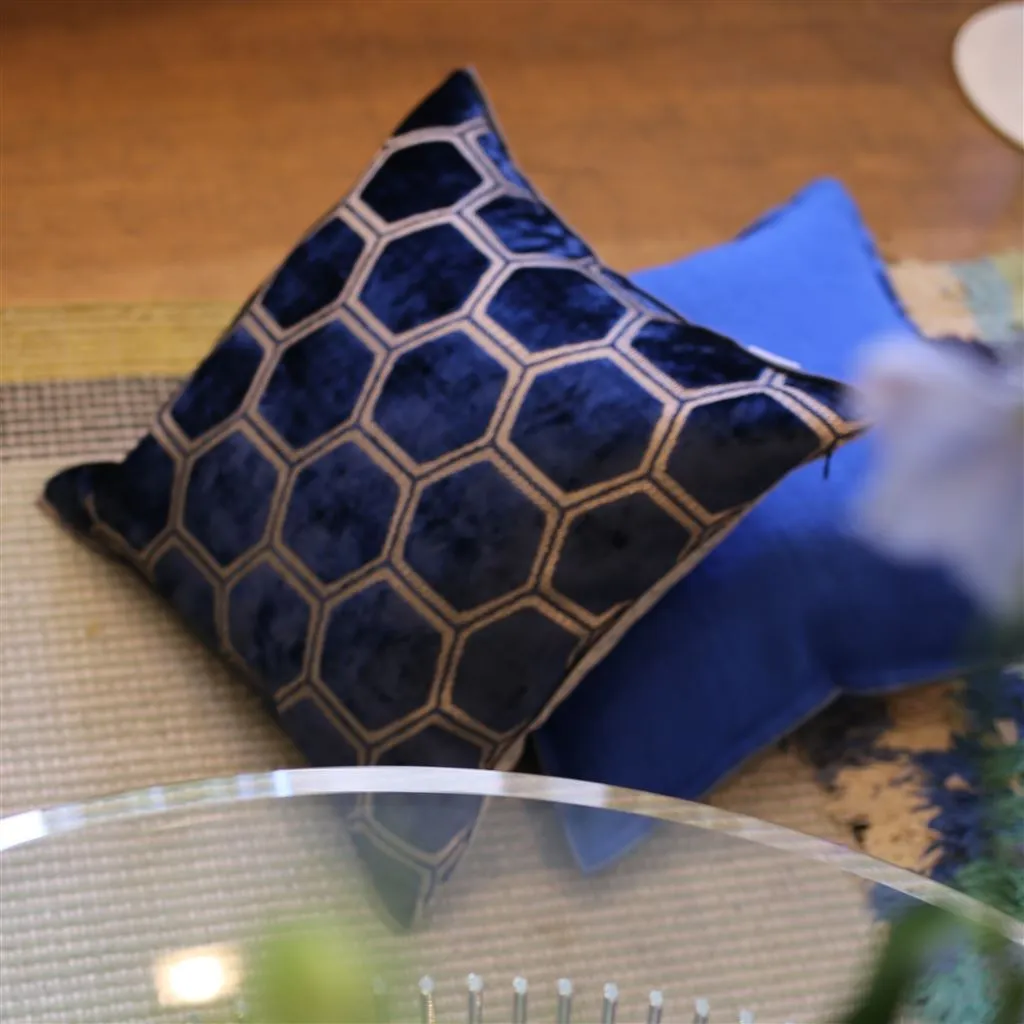 Designers Guild Manipur Midnight Decorative Pillow