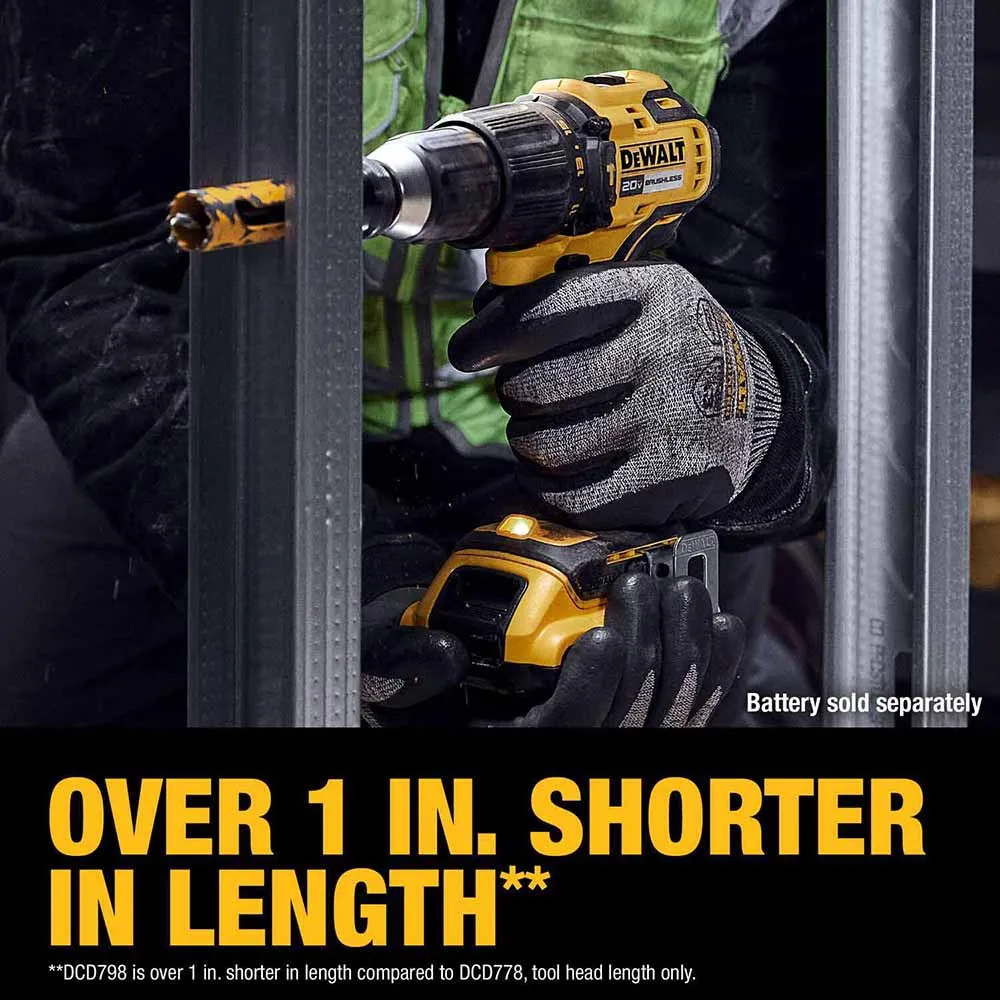 DeWalt DCD798B 20V MAX Brushless Cordless 1/2 in. Hammer Drill (Tool Only)