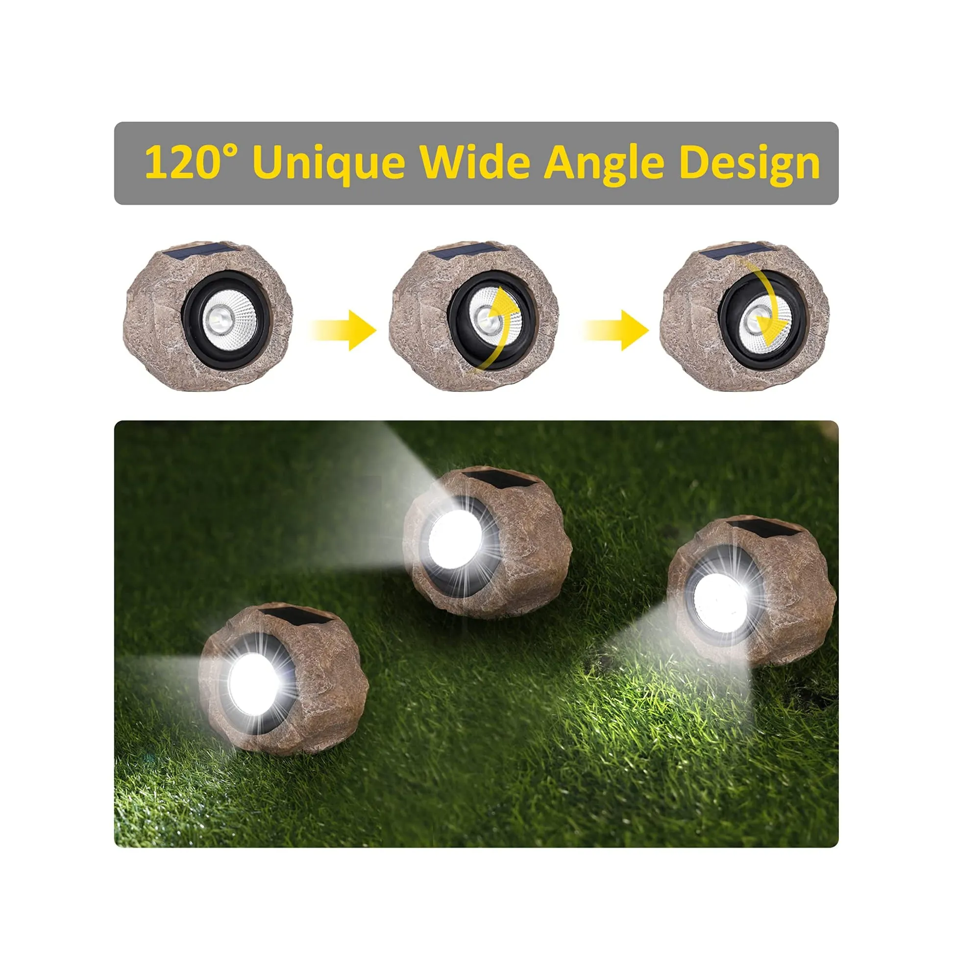 DGSCAK Outdoor Decorative Solar Lights | Super Bright for Gardens Waterproof for Pathways