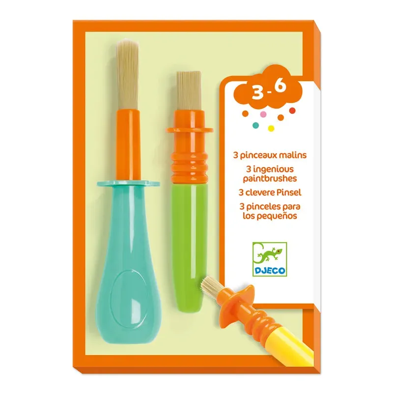 Djeco Accessories For Little Ones 3 Ingenious Paintbrushes