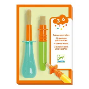 Djeco Accessories For Little Ones 3 Ingenious Paintbrushes