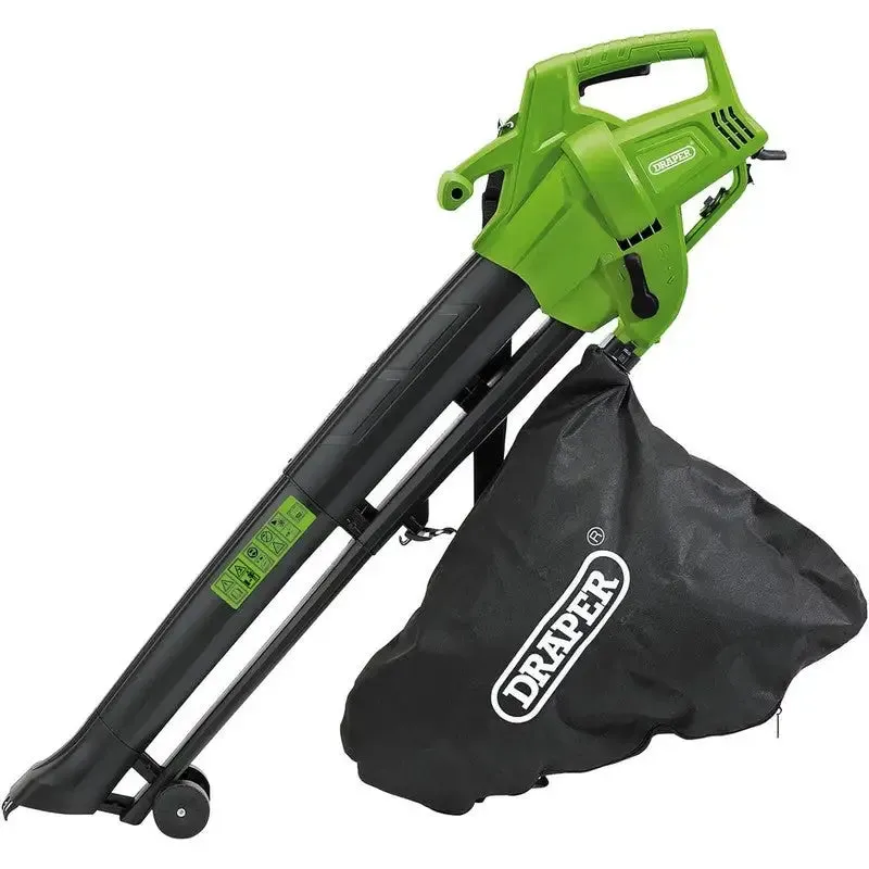 Draper 94794, Garden Leaf Blower and Mulcher 230V 3000W, Green and Black