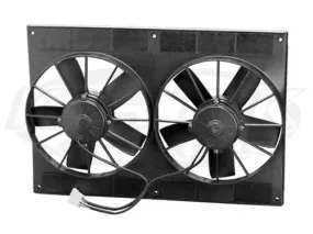 Dual 11" Paddle Blade High Performance Fans Puller