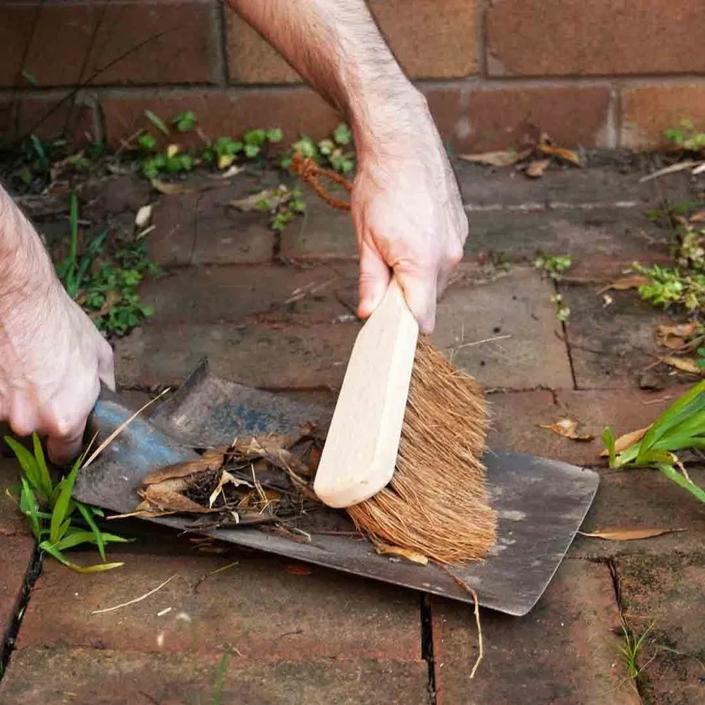 Eco Max Dust Brush - Coconut Fibre with Wood Handle