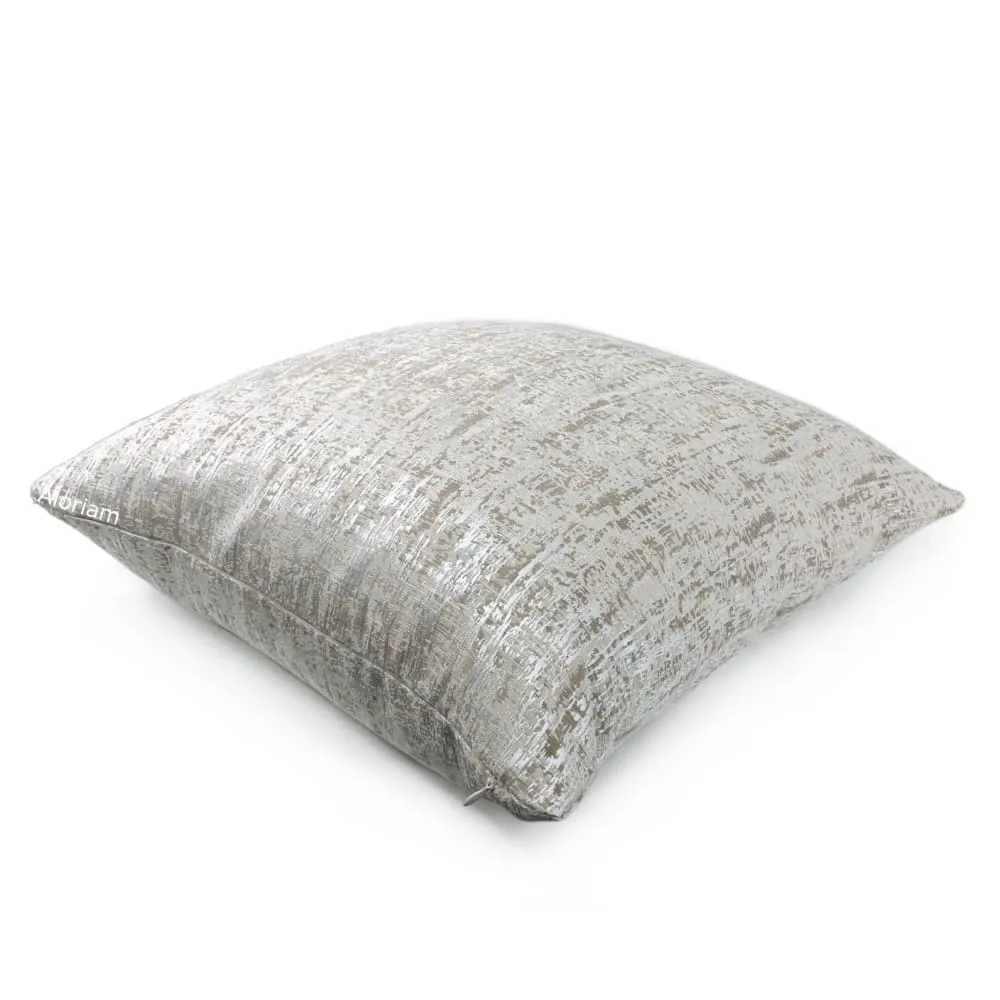 Emmanuel Pearl Ecru Modern Texture Pillow Cover