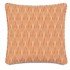 Epic Surf Orange Geometric Decorative Pillow Cover 20x20