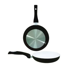 Euro-Ware EuroHome 8120-BK Fry Pan, 8 in Dia, Aluminum Pan, Black Pan, Ceramic Pan, Heat-Resistant Handle