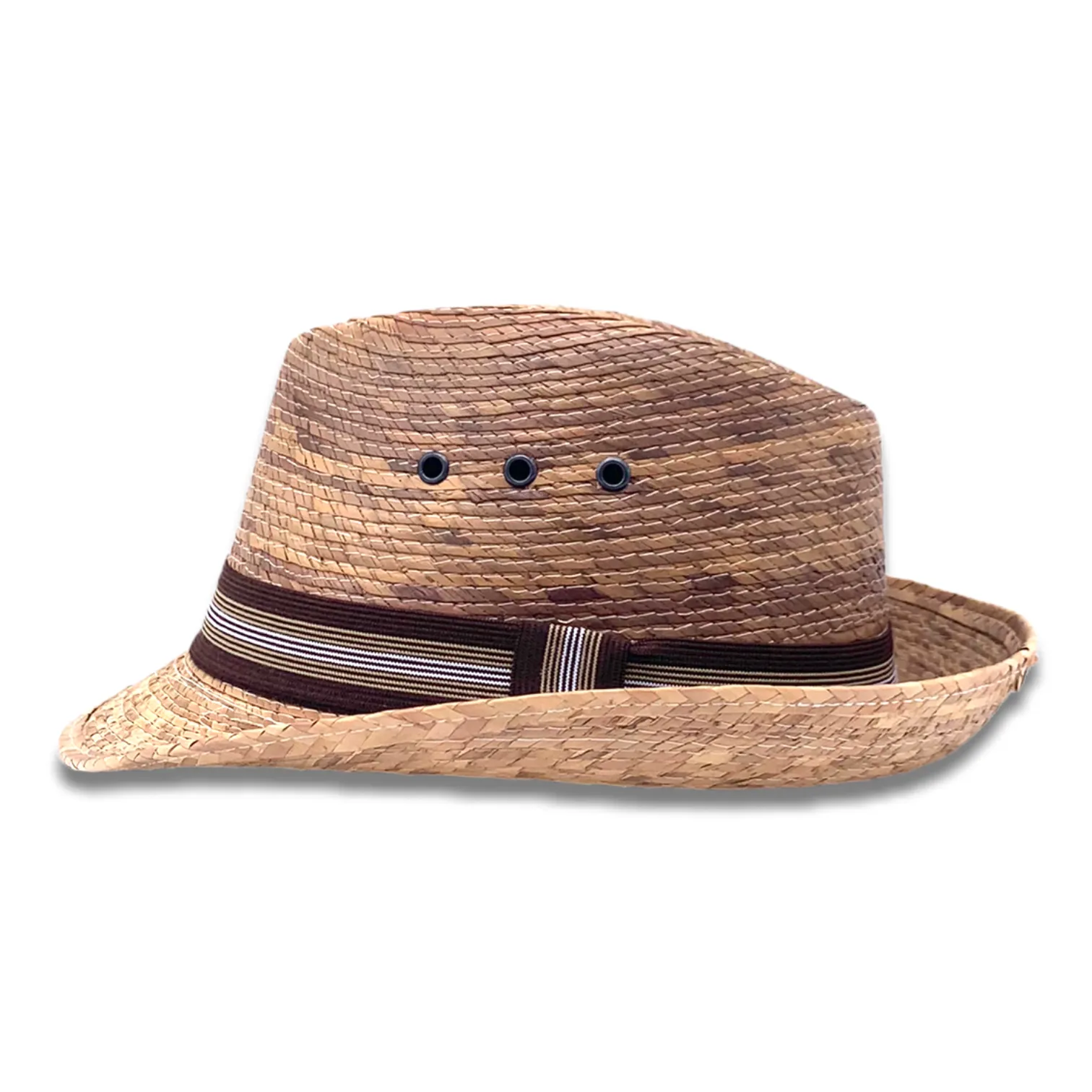 Fedora Palm Hat- Burnt Sahuayo Palm 7