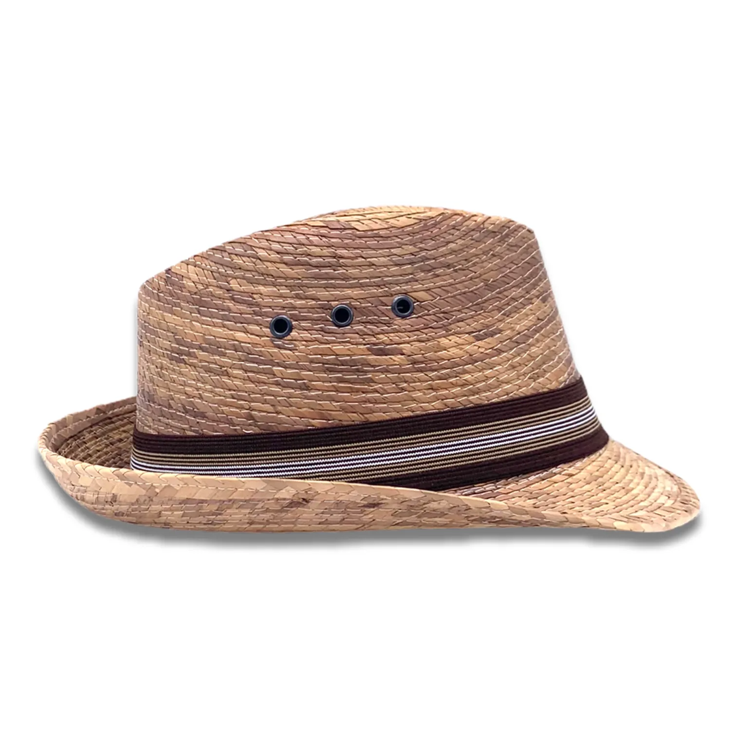 Fedora Palm Hat- Burnt Sahuayo Palm 7