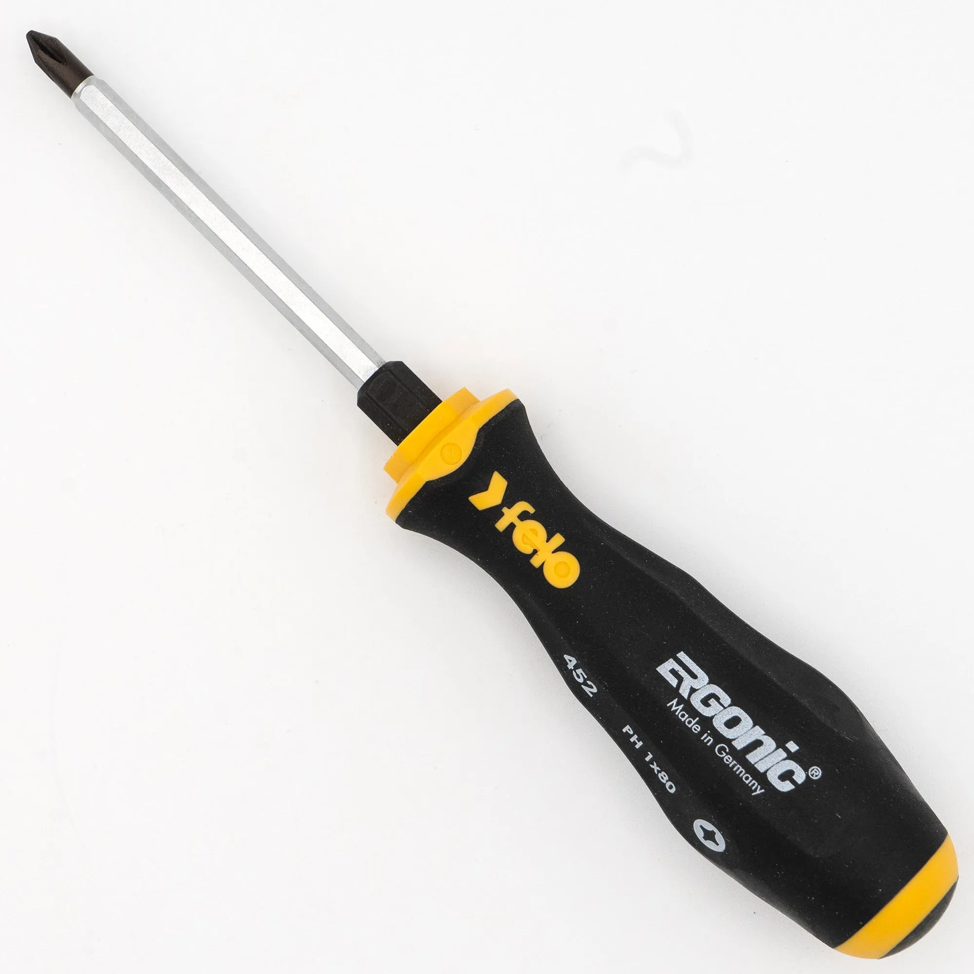 Felo 64531 Phillips #1 x 3" Ergonic Chiseldriver with Hammer Cap Flat Blade Screwdriver