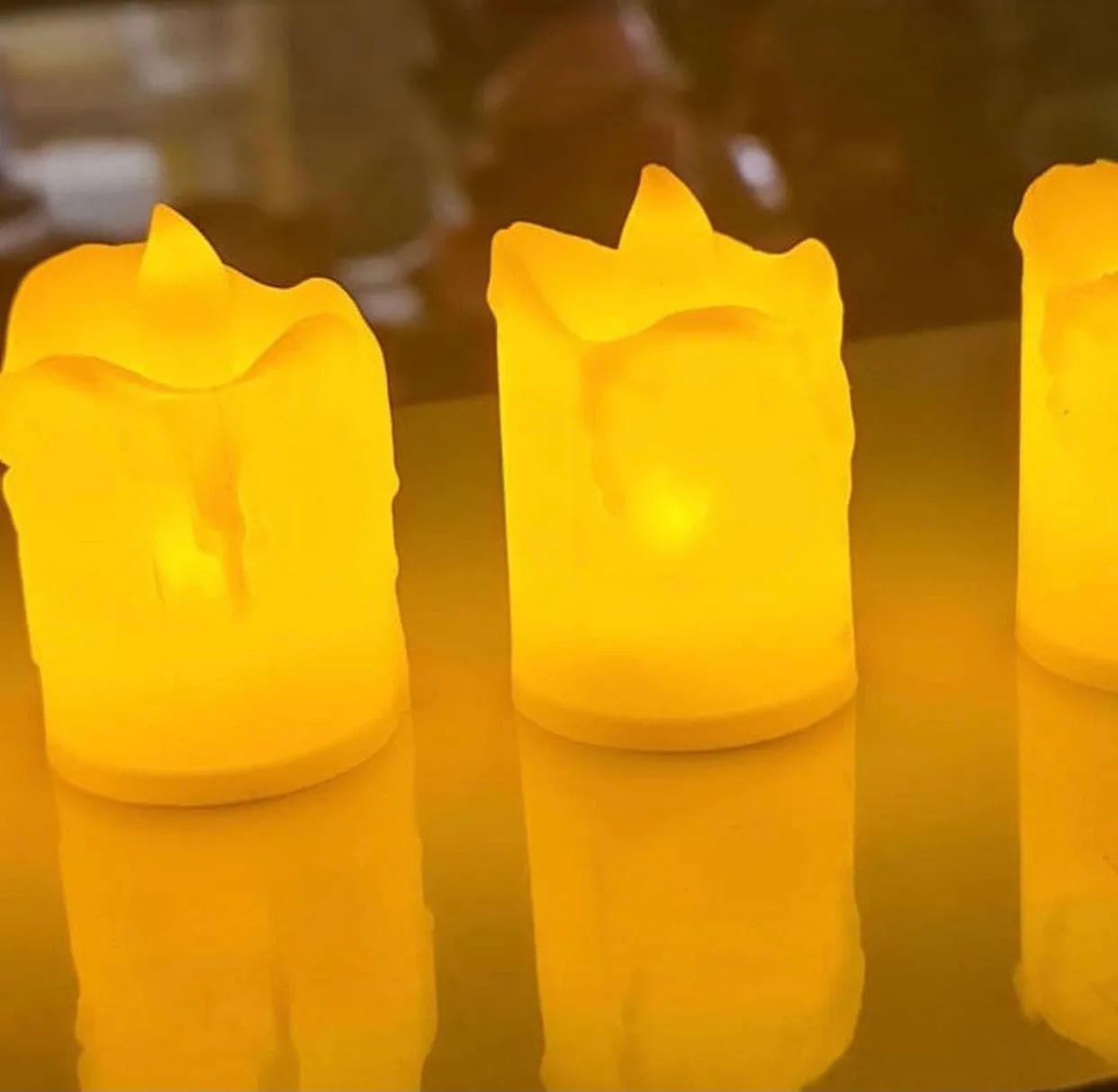 Flameless LED Tea Light Tea Candles, Flameless Flickering Candle Lamp Lights