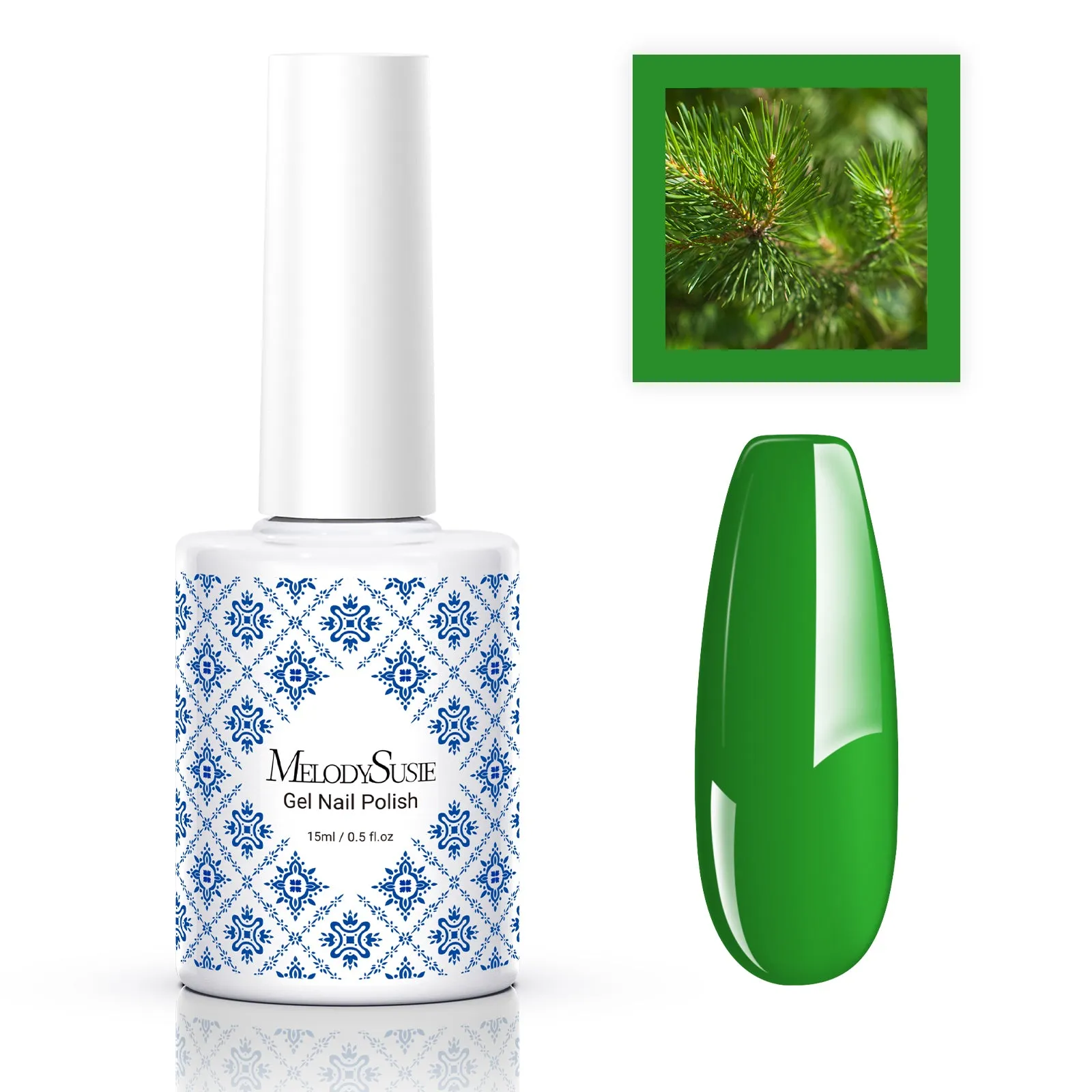 Fleurwee Gel Nail Polish Plant-based 0.5 fl oz/15ml - P05 Pine Bud Green