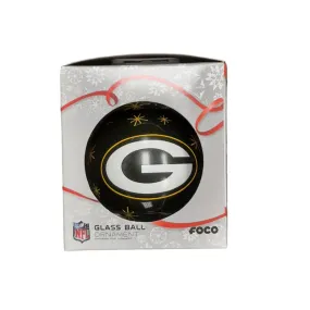 FOCO NFL Green Bay Packers Glass Ball Ornament