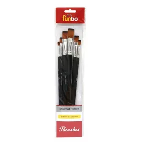 Funbo Brush Multi Purpose Long Round Set 2,4,6,8,10,12