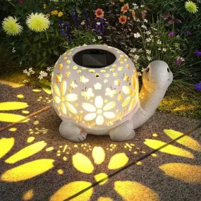 Garden Outdoor Landscape Solar Outdoor Turtle Statue