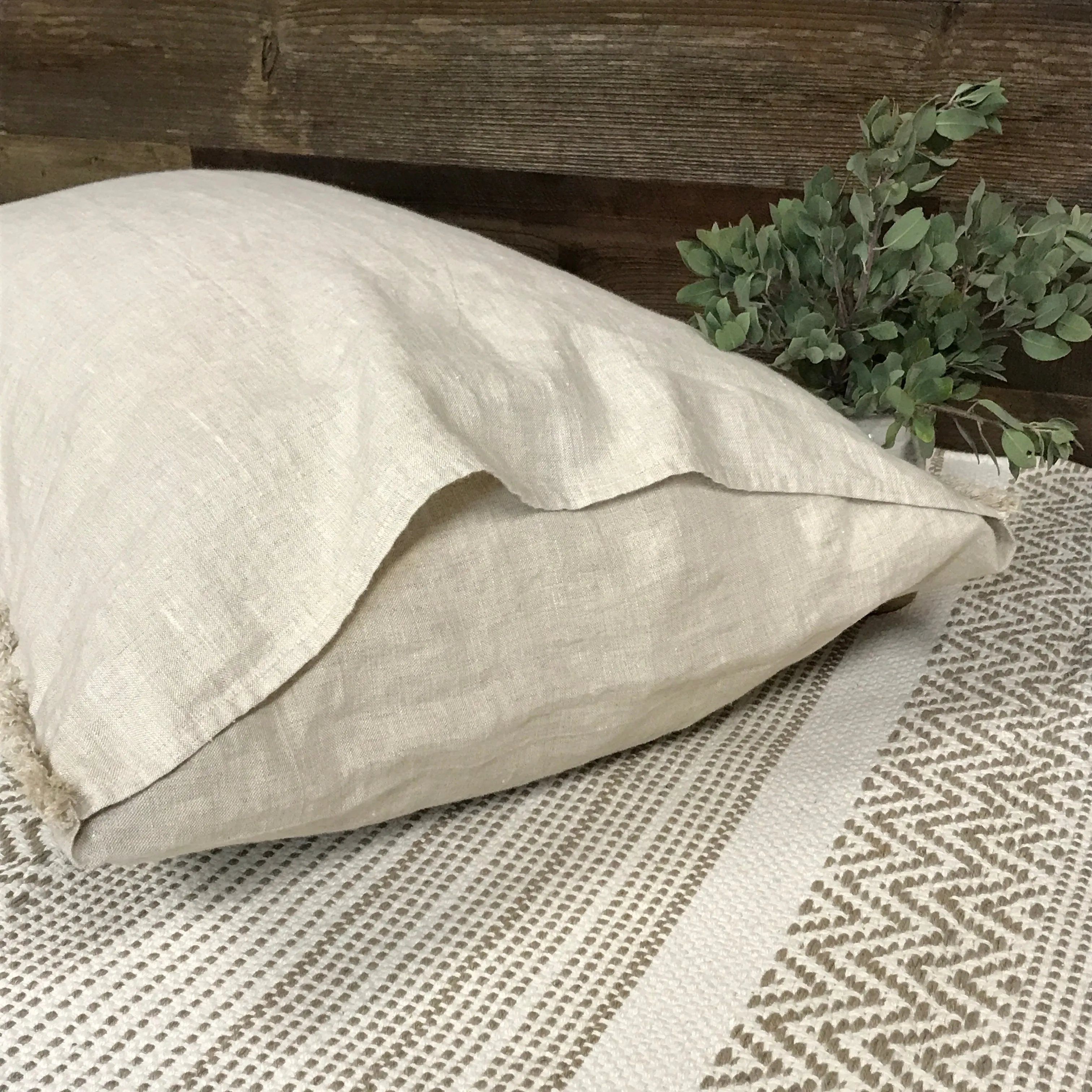 Greige Flax Sham/Pillowcase