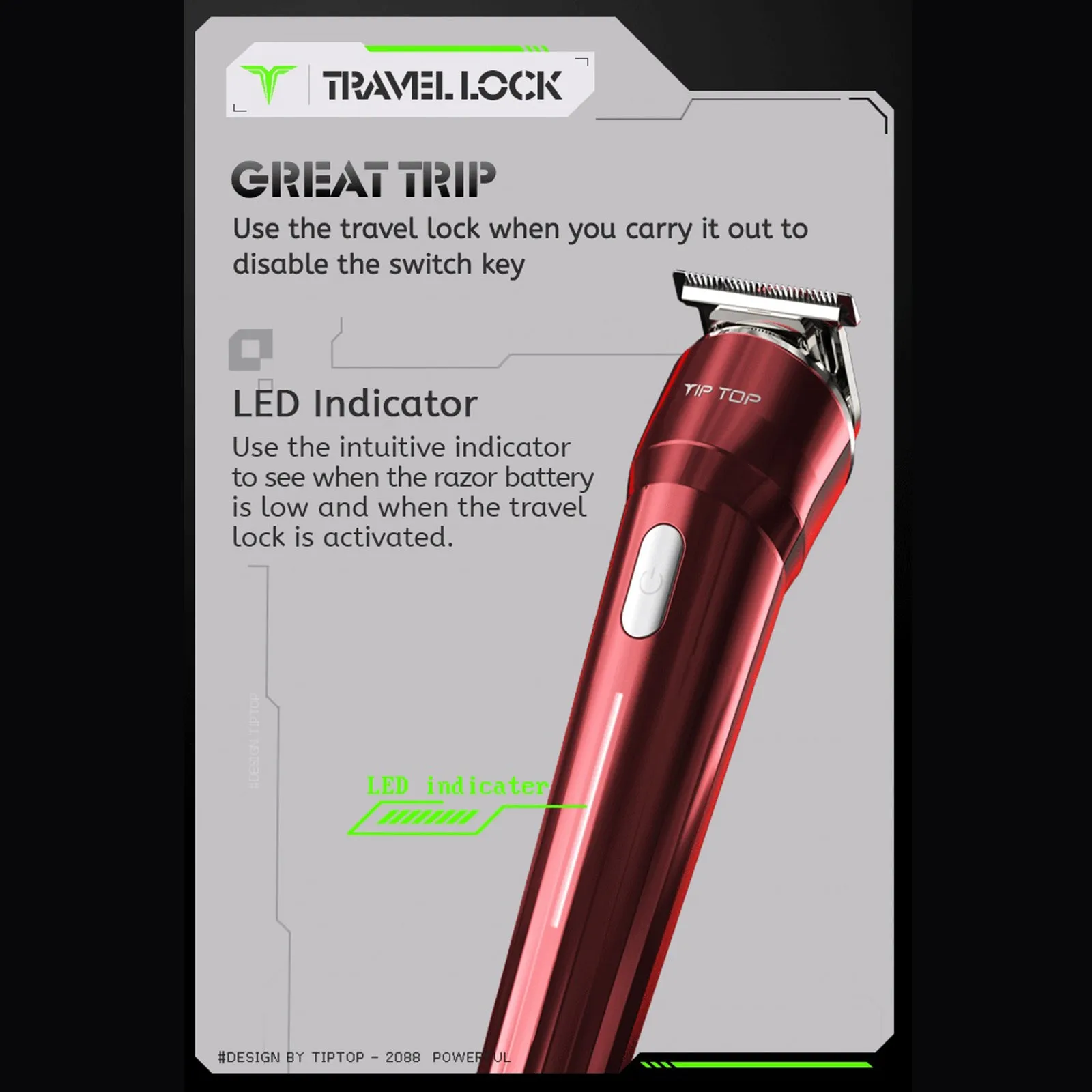 Hair Clipper Trimmer 800mAh