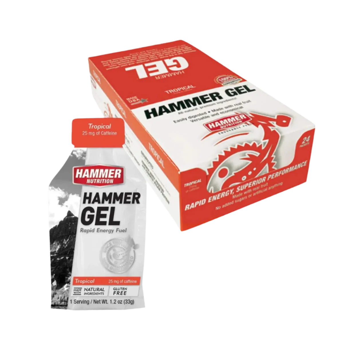 Hammer Nutrition - Energy Gels - Tropical (with caffeine)