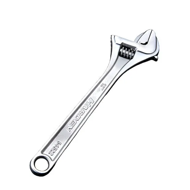 Harden European Type Adjustable Wrench Carbon Steel Size8"