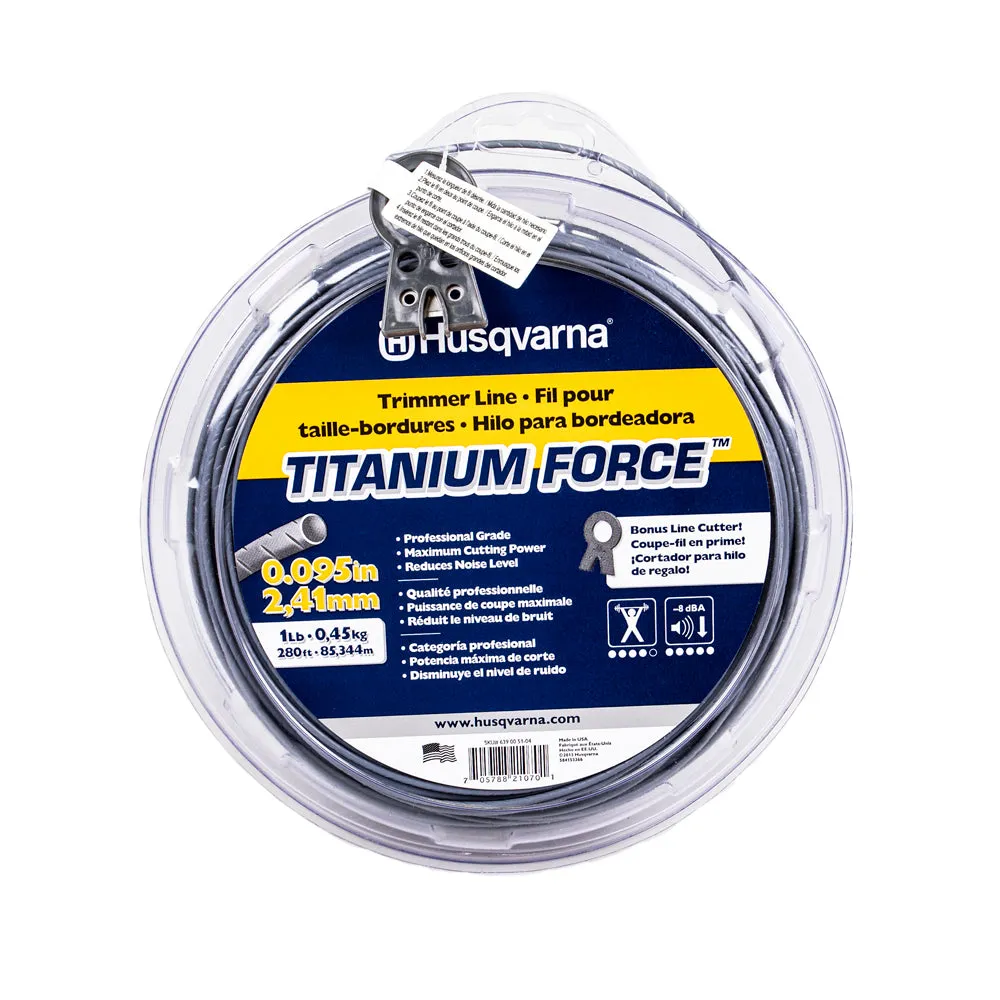 Husqvarna 639005104 .095 X 280' Titanium Force String Trimmer Line 1lb