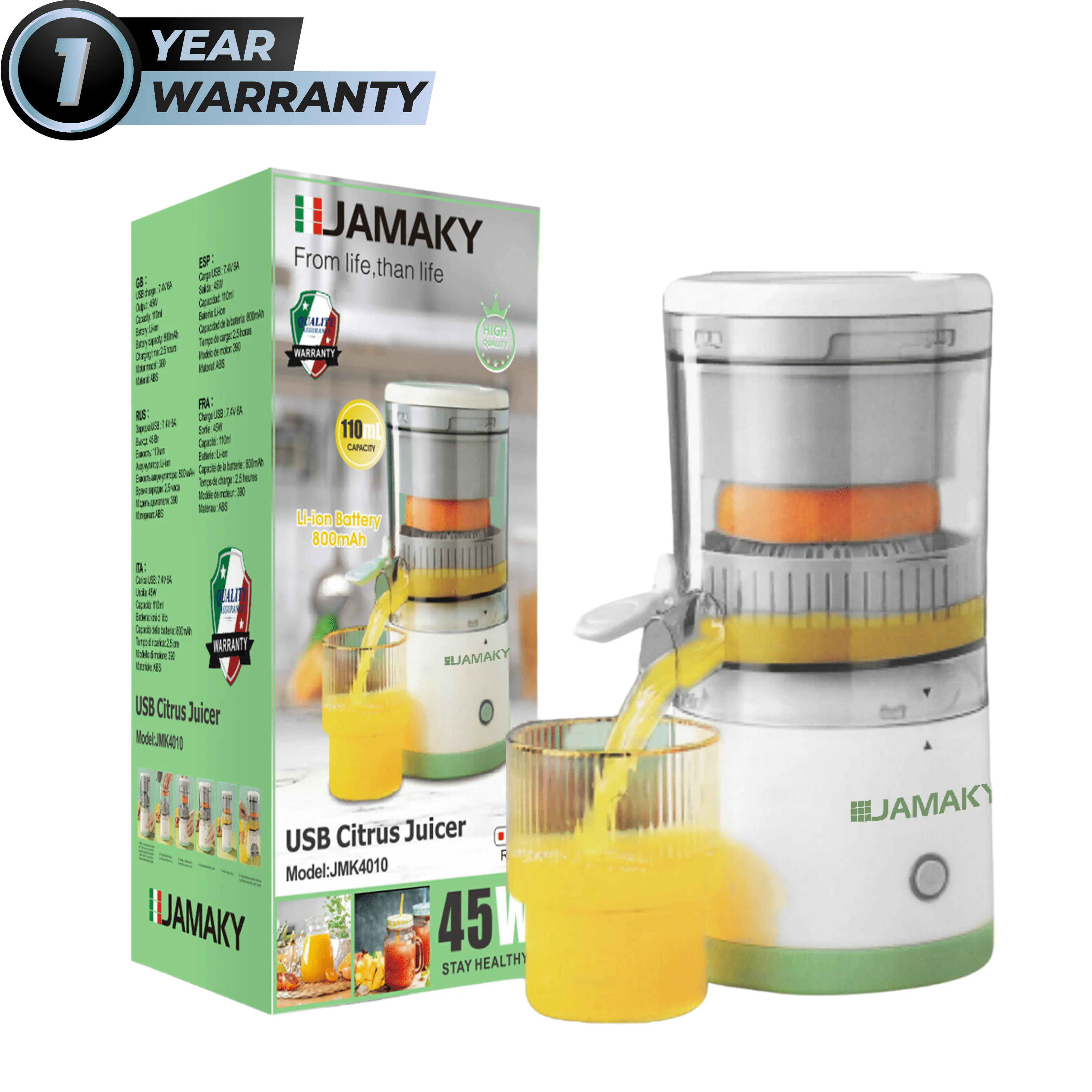 JAMAKY - USB Citrus Juicer