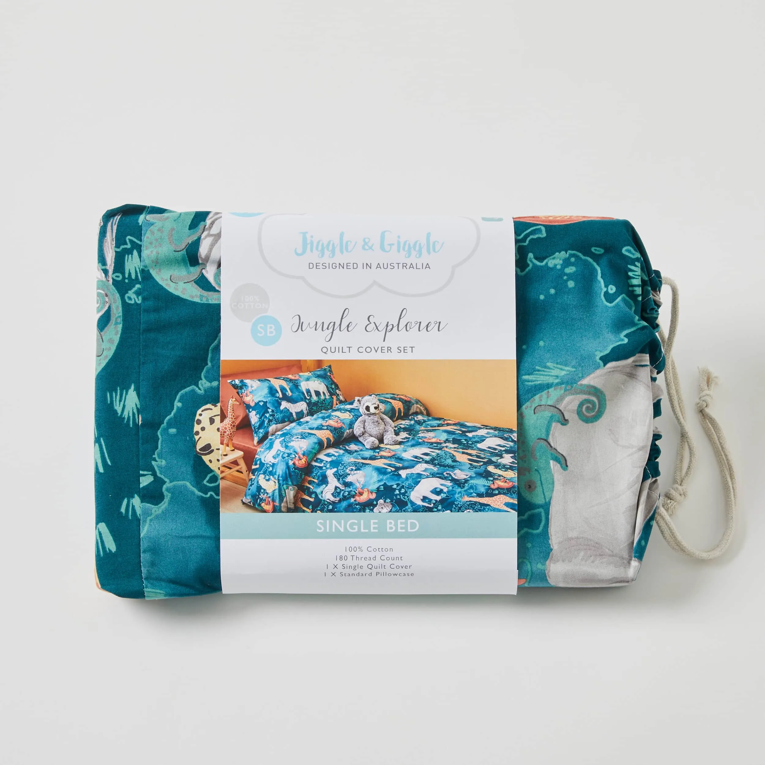 Jungle Explorer Quilt Cover Set by Jiggle & Giggle