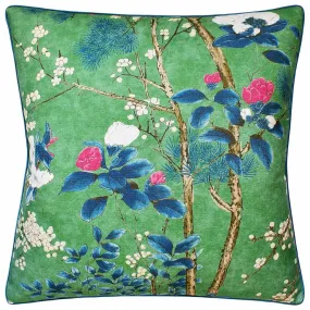 Katsura Emerald Decorative Pillow Ryan Studio