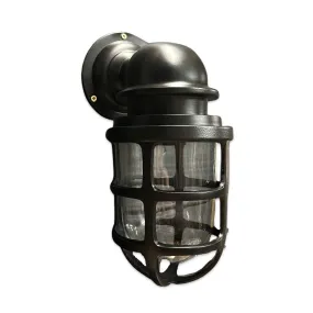 Keswick ~ Bulkhead Outdoor & Bathroom Sconce Wall Light Solid Black Finish |